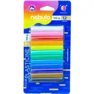 Nebulo: Farebná plastelína sada 12 ks 150 g