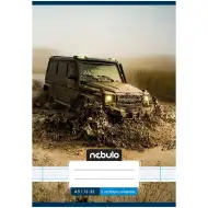 Nebulo: Zošit s čiarami 12-32 A/5 pre 3. ročník s motívom off road terénneho vozidla, zošit so spinkou