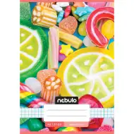 Nebulo: Zošit s cukríkovým vzorom, kockovaný, A/5, 27-32