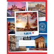 Nebulo: Zošívaný hladký zošit s parížskym vzorom 80-32 A/4