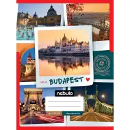 Nebulo: Zošívaný štvorčekový zošit s budapeštianskym motívom 87-32 A/4