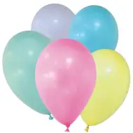 Pastelové balóniky, sada 12 ks
