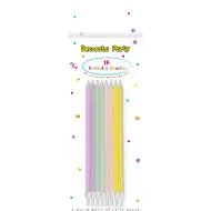 Pastelové sviečky na narodeninovú tortu, sada 16 ks.