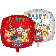 Paw Patrol: Obojstranný štvorcový fóliový balón 46 cm