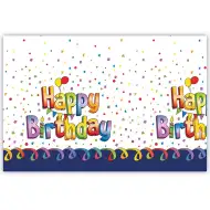 Plastový obrus Happy Birthday – 120x180 cm