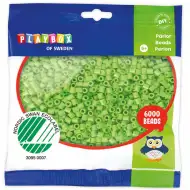 PlayBox: 5mm MIDI žehliace korálky svetlozelené farby v balení 6000 ks