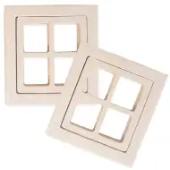PlayBox: Drevená sada okien 2ks 8x8,5cm