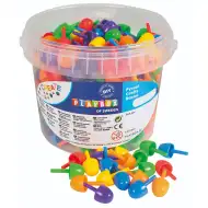 PlayBox: Farebná stredne veľká mozaiková bodka, sada 125 kusov, vo fialovej farbe, 1,5 cm.