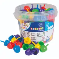 PlayBox: Farebná veľká mozaika guľôčka 125 ks v sade, priemer 2 cm