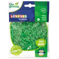 PlayBox: Go Green 5mm MIDI žehliace korálky, 1000 ks, zelená farba.