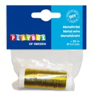 PlayBox: Kovový viazací drôt zlatá farba 0,3mm 80m