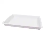 PlayBox: Plastová biela tácka s ušami 41x31cm