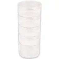 PlayBox: Priehľadný viacposchodový úložný pohár 15cm