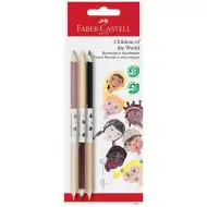 Povedal si: Faber-Castell: Children of the World sada farebných ceruziek v odtieňoch pokožky, 3 kusy