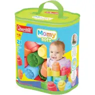 Quercetti: Momy Soft 28-dielna súprava mäkkých stavebných kociek