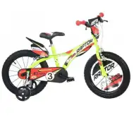Raptor zelený detský bicykel vo veľkosti 14 - bicykel Dino Bikes