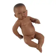 Bábika černoško novorodenec chlapčeka 45cm