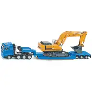 SIKU MAN ťažký prepravca s rýpadlom Liebherr 1/87