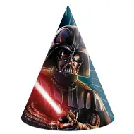 Sada 6 papierových klobúkov na párty Star Wars