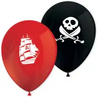 Sada 8 balónikov s pirátskym motívom