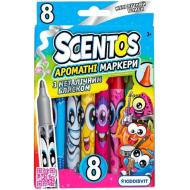 Scentos sada 8 voňavých fixiek s metalickým leskom