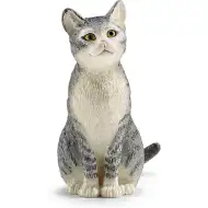 Schleich: Figúrka sediacej mačky (13771)