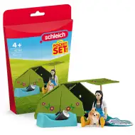 Schleich: Kempingové dobrodružstvo s Kim a jej psíkom hracia súprava (42745)