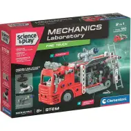 Science &amp; Play: Mechanická dielňa - Stavebnica hasičského auta - Clementoni
