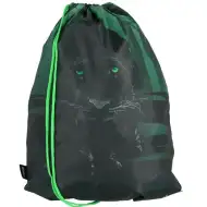 Spirit: Panther čierny panter vzorovaný telocvičný vak, športový vak 33x47cm