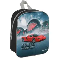 Spirit: Speed Monster červený športový automobil 3D vzorovaný oválny batoh 30x25x12cm