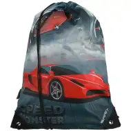 Spirit: Speed Monster červený športový automobil vzorovaný telocvičný vak, športový vak 33x47cm