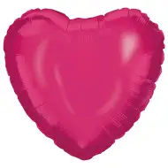 Srdcový fóliový balón – fuksia 46 cm