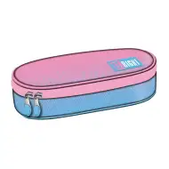 St.Right Pink Blue Gradient oválny peračník PC01 23x9,5x6cm