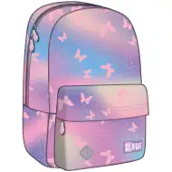 St.Right Pink butterfly ružový školský batoh s motívom motýľa BP33 40x27x17 cm