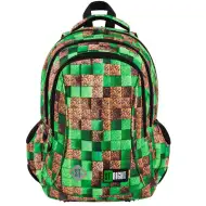 St.Right Pixel Cubes trojkomorová ergonomická školská taška, batoh BP26 39x27x17cm