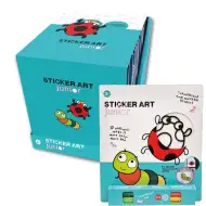 Sticker Art: Maľovateľná sada nálepiek lienka a húsenica - Comansi