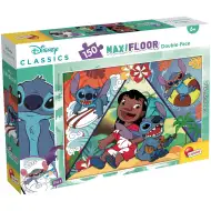 Stitch 2 v 1, maxi puzzle 150 ks a omaľovánka 70x50 cm - Lisciani