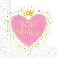 Súprava papierových obrúskov Little Princess – 2-vrstvové, 33x33 cm, 20 ks