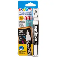Tekutá biela krieda marker - Carioca