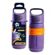 Tommee Tippee: Superstar Flip top slamka pohár so slamkou, fialovej farby, 500 ml (18 mesiacov +)