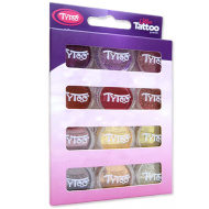 TyToo: Sada trblietavých práškov v teplých farbách 12 × 2,5 ml