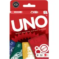UNO karty 80-ročné rubínovo červené vydanie