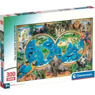 Úžasný svet zvierat 300-dielne Super puzzle - Clementoni