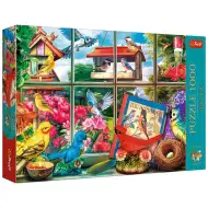 Vtáky za oknom 1000-dielne Prémium plus kvalitné puzzle - Trefl