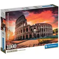 Západ slnka v Ríme 1000-dielna HQC puzzle s plagátom - Clementoni