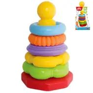 ABC farebná kruhová pyramída 25cm - Simba Toys