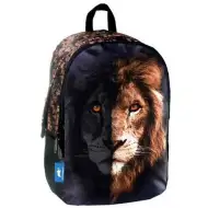 Animal Planet zaoblená školská taška, batoh so vzorom leva 32x15x45cm