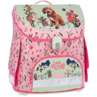 Ars Una: Cute Animals Doggie kompaktný ergonomický školský batoh s magnetickým zapínaním, ruksak 33x41x24 cm