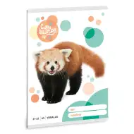 Ars Una: Milá červená panda linajkový zošit A/5 21-32