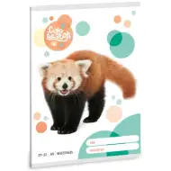Ars Una: Milé zvieratká - Panda červená štvorčekový zošit A/5 27-32